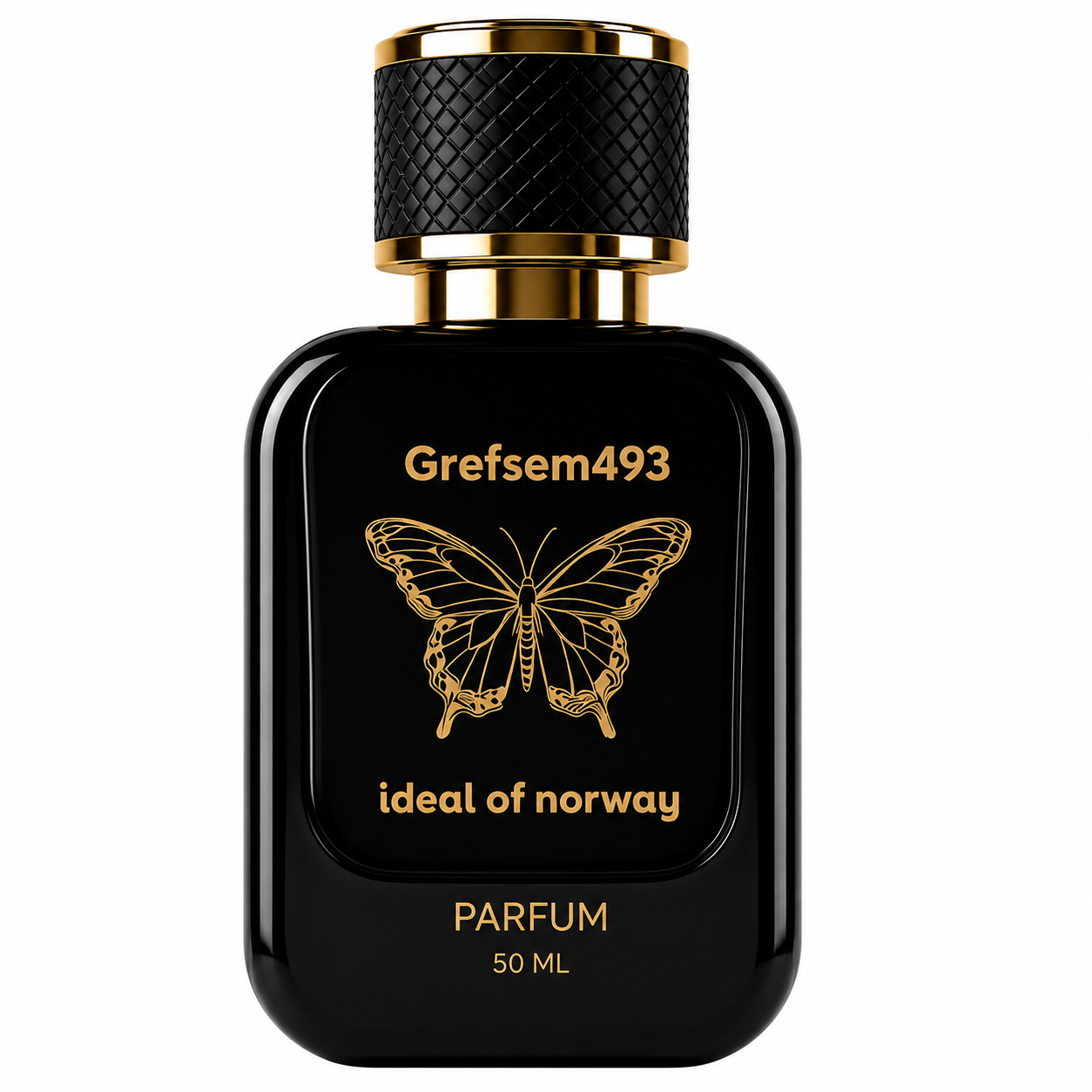 Grefsem 493 black luxury perfume bottle