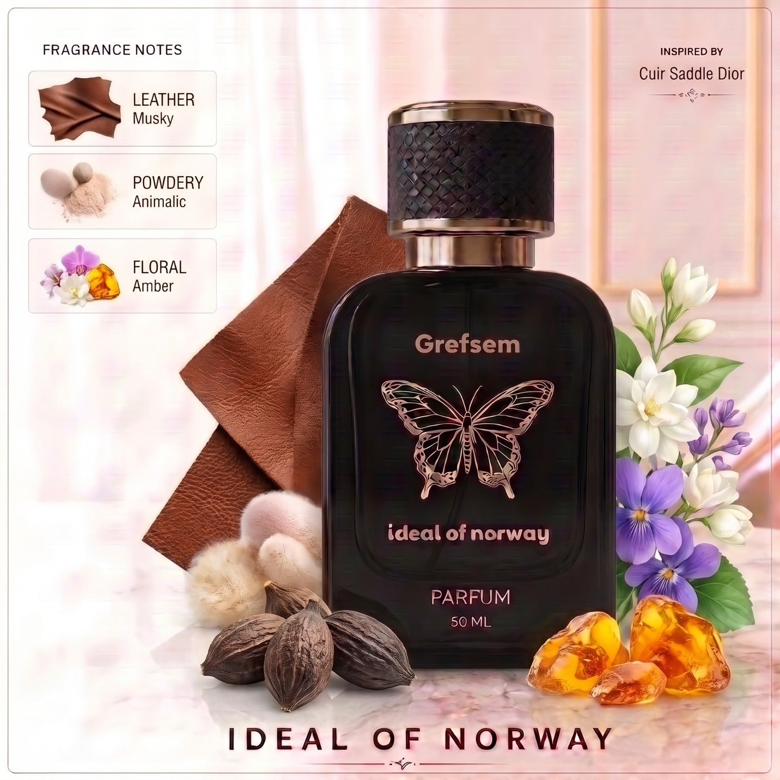 Grefsem 493 perfume bottle by Ideal of Norway