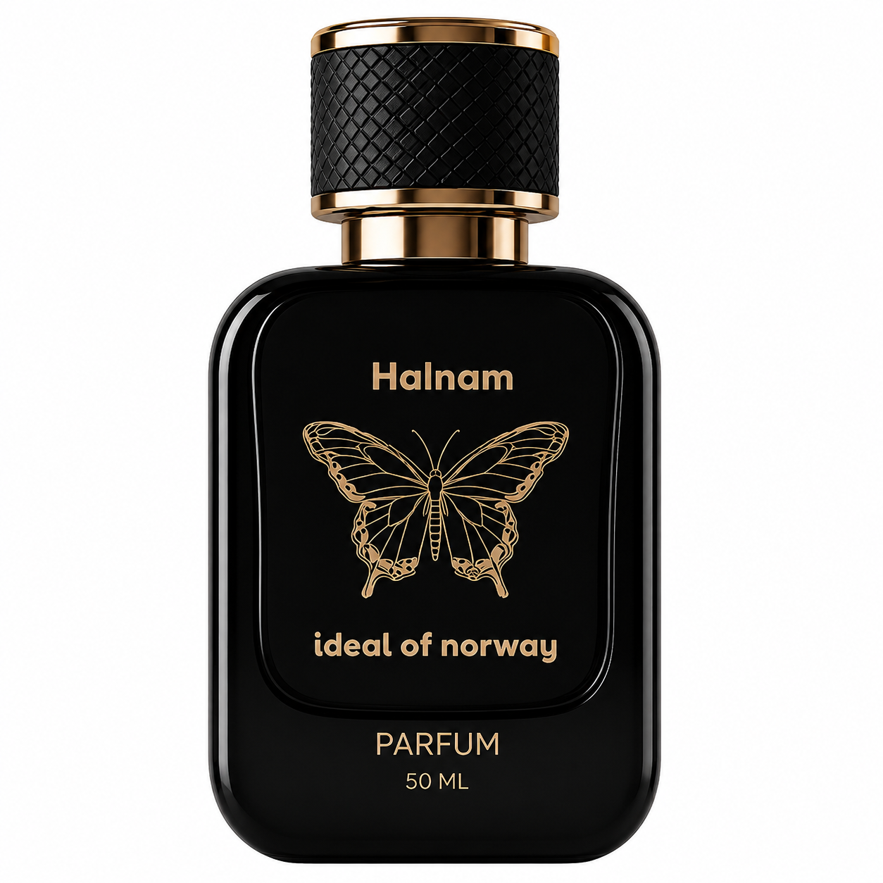 Halnam 494 black luxury perfume bottle