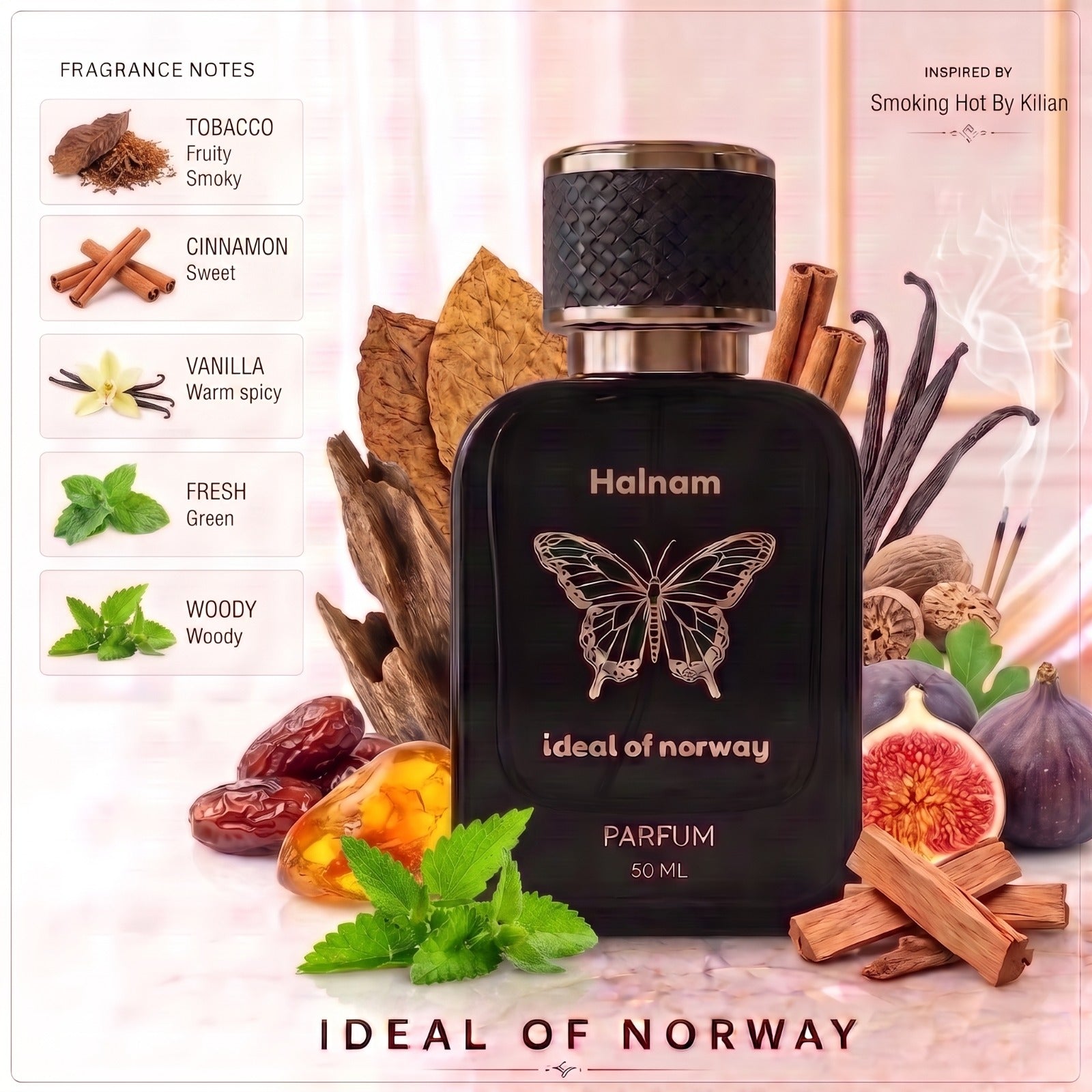 Halnam 494 perfume bottle by Ideal of Norway