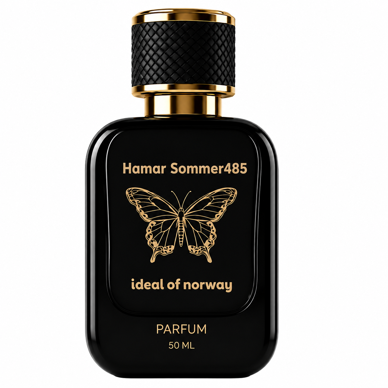 Hamar Sommer 485 black luxury perfume bottle