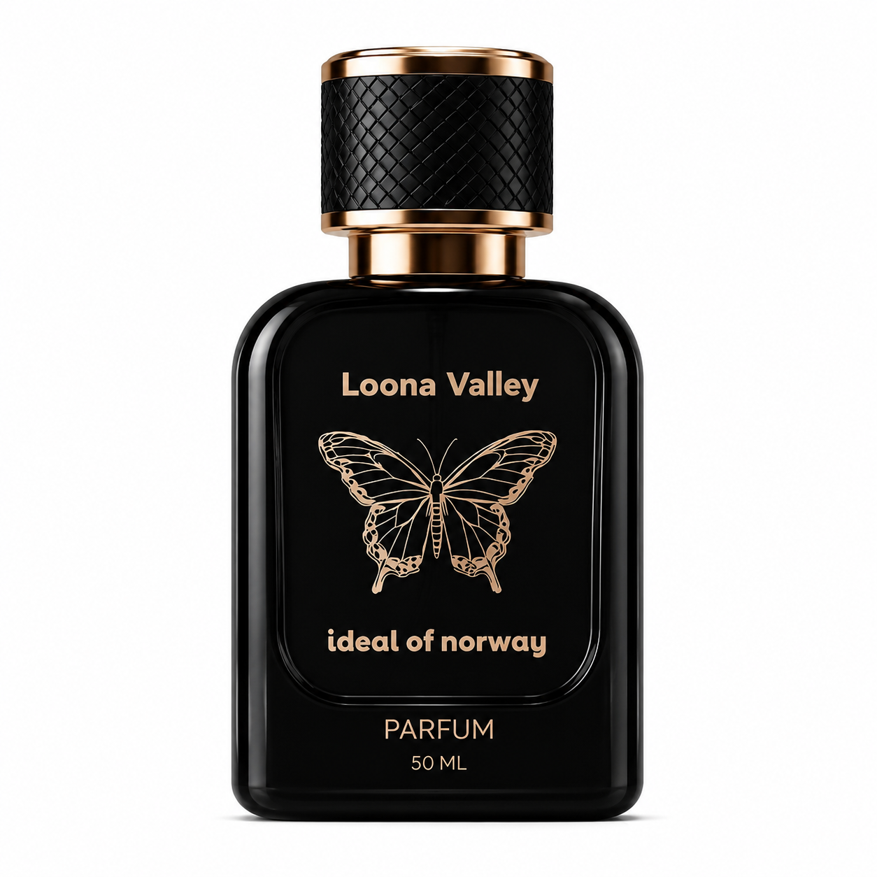 Loon Valley 492 black luxury perfume bottle