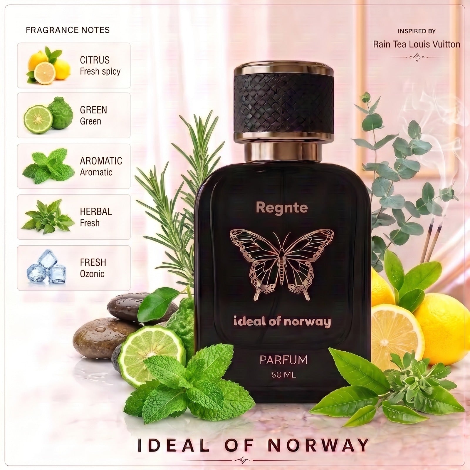Regnte 488 perfume bottle by Ideal of Norway