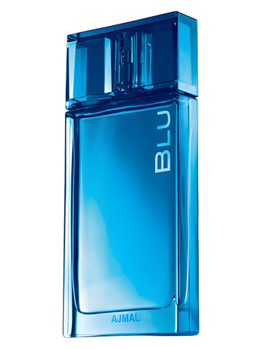 Ajmal Blu Eau De Parfum 90ml blue perfume bottle