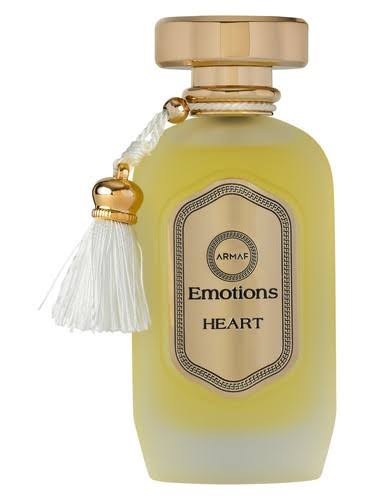 Emotions Heart Eau de Parfum med moderne flaskedesign og luksuriøs finish for dame og herre.