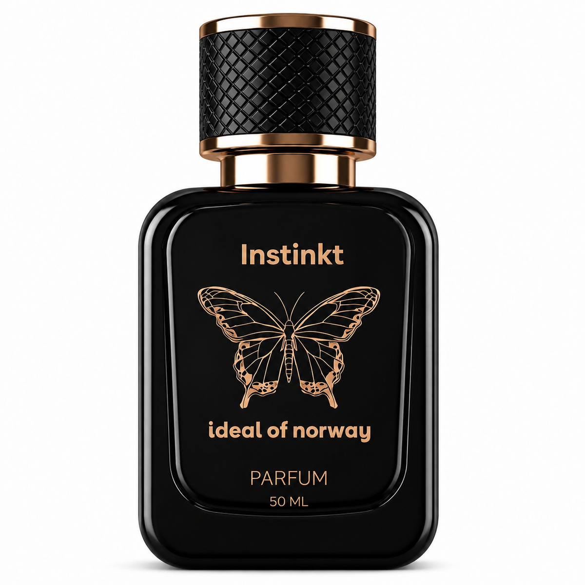 Instinkt 483 50 ML Eau de Parfum black perfume bottle by Ideal of Norway