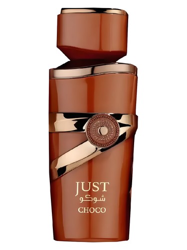 Just Choco perfume bottle with chocolate fragrance