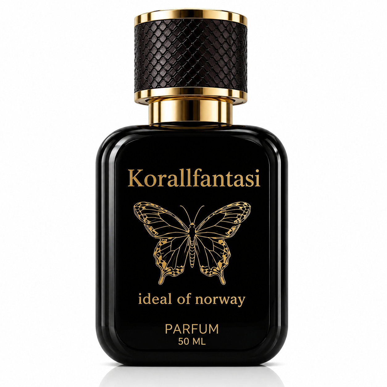 Korallfantasi 306 perfume bottle fra Ideal of Norway – premium unisex Eau De Parfum inspirert av Valentino Uomo.
