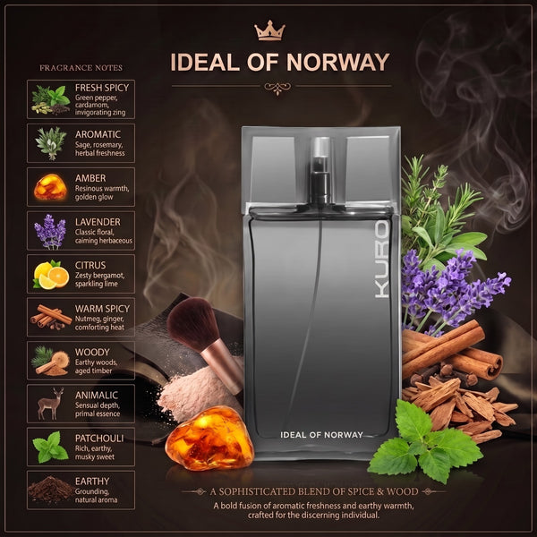 Kuro Eau de Parfum til Unisex i en elegant glassflaske med eksklusivt design.