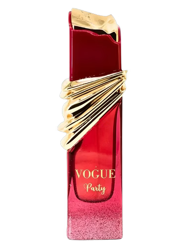 Maison Alhambra Vogue Party 100ml red and gold perfume bottle