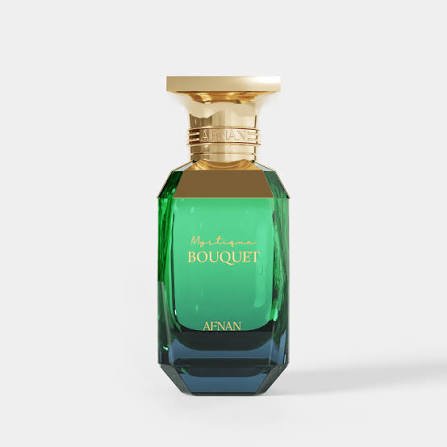 Mystique Bouquet Eau de Parfum til Unisex i en elegant glassflaske med eksklusivt design.