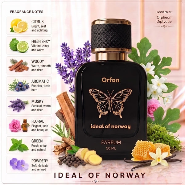 Orfon Parfyme 449 Eau De Parfum fragrance notes – luxury unisex perfume by Ideal of Norway