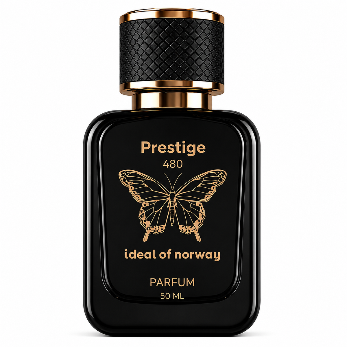 Prestige 480 Eau de Parfum 50 ML black perfume bottle by Ideal of Norway