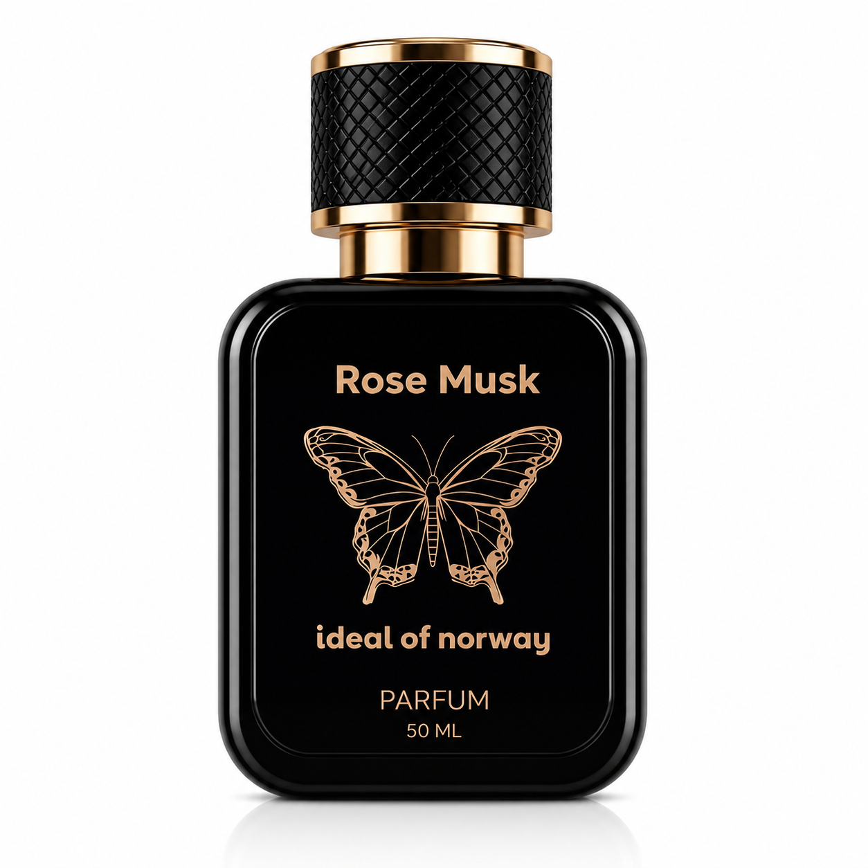 Rose Musk 419 perfume bottle fra Ideal of Norway – premium unisex Eau De Parfum inspirert av Roses Musk.