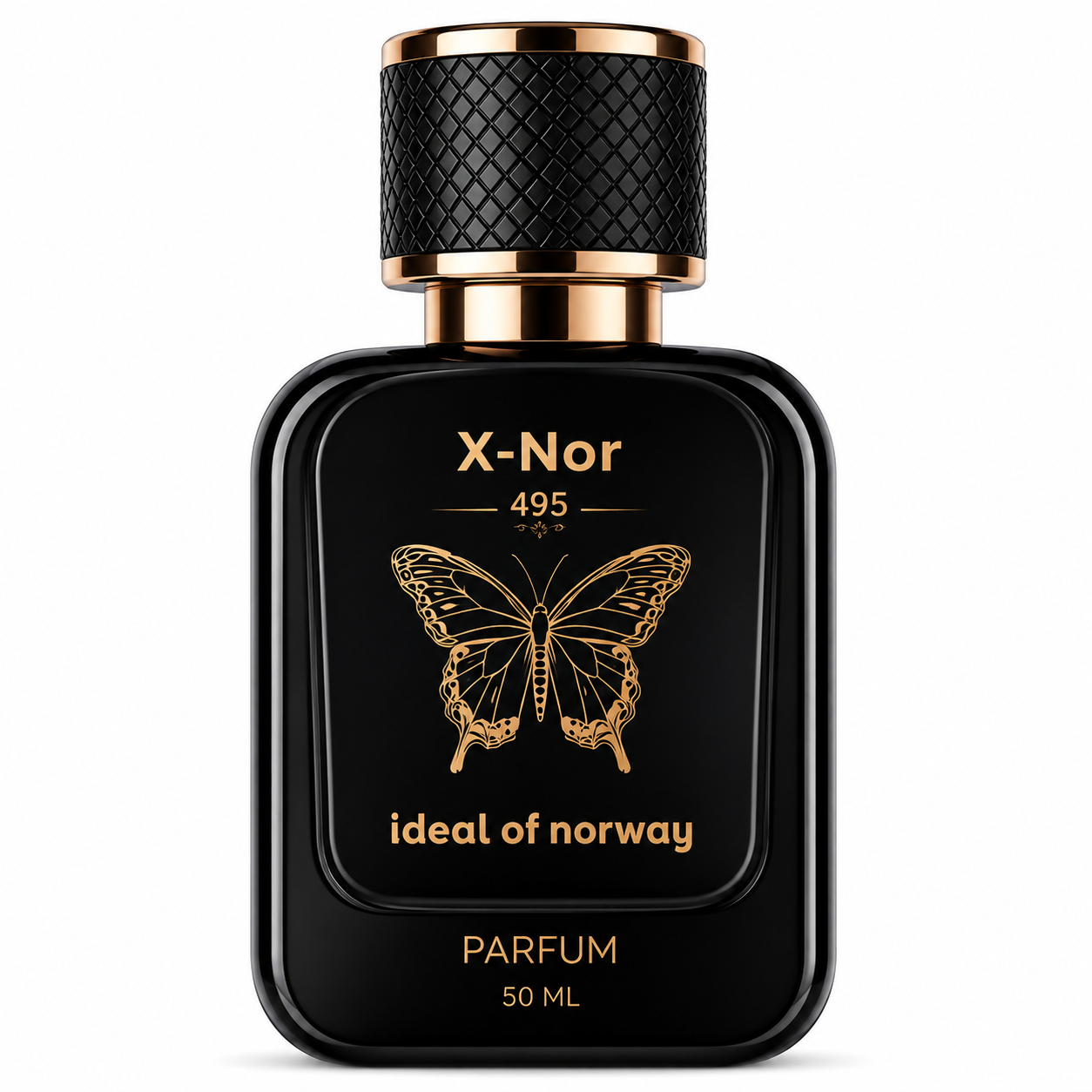 X-Nor 495 Ideal of Norway Parfum 50 ML black perfume bottle